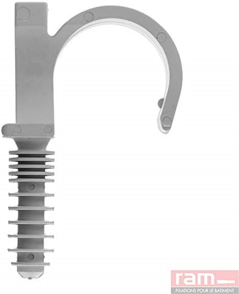 Ram - Ramclip Simple, 16 mm, Grey, Bucket of 100