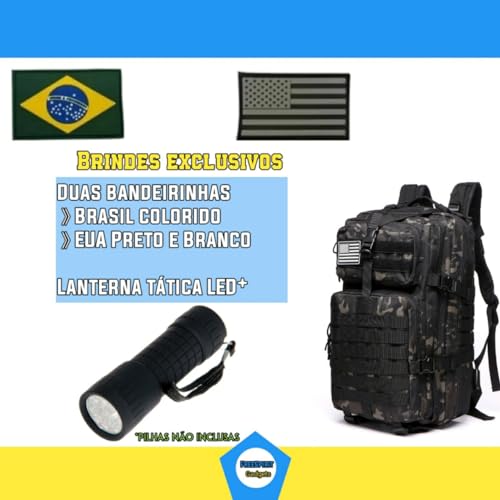Mochila 50 Litros Reforçada Assalt Cargueira Impermeável Grande Reforçada Tamanho Ideal Camping (Pre