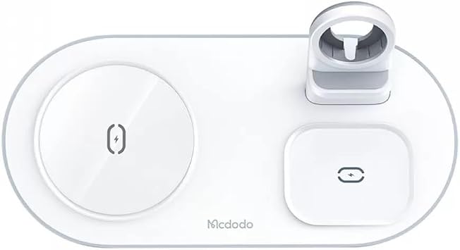Mcdodo Ch-7062 3 In 1 Manyetik Wireless  arj & Stand 15W, Beyaz