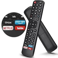 Universal Remote Control for Hisense LED Smart TVs, Replacement Remote EN2B27 with Netflix, Prime Video, YouTube Buttons