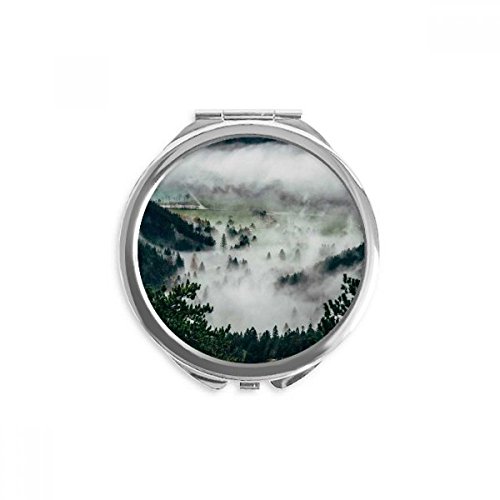 Espejo de mano portátil de nubes; retoca tu maquillaje en cualquier lugar con este diseño natural