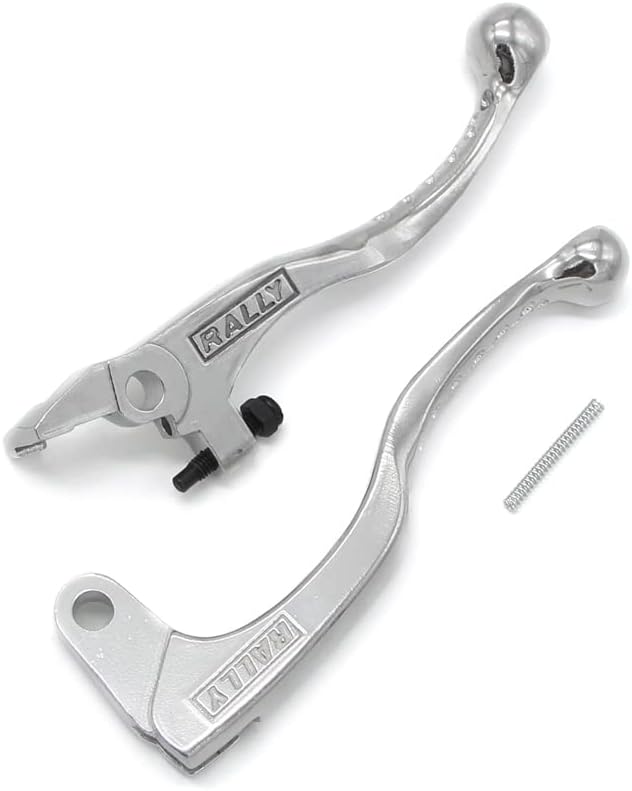 Motorcycle Brake Lever, Alloy Steel, Silver, 1.96" x 5.9" for Suzuki DR-Z250 (2002-2007), DR-Z400 (2001-2008), DR250 (1991-2000), DR350 (1991-1999), TSR125, TSR200