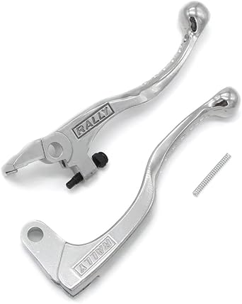 Motorcycle Brake Lever, Alloy Steel, Silver, 1.96" x 5.9" for Suzuki DR-Z250 2002-2007, DR-Z400 2001-2008, DR250 1991-2000, DR350 1991-1999, TSR125, TSR200