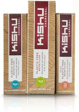 Kishu Charcoal - Activated Charcoal Water Filter for Pitchers 2-pack