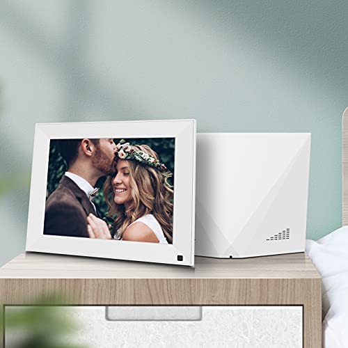 Bsimb Smart Wi-Fi Picture Frame, Electronic Digital Photo Frame With Ips Touch Screen, Share Pictures&Videos Via App Email From Anywhere, 16Gb Storage, Gift For Grandparents (White) #TOP5