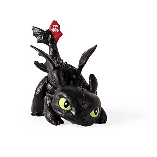 Dreamworks, Dragons of Berk, Mini Dragons, Toothless (Nightfury) Crouching
