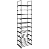 SONGMICS schoenenrek met 10 planken, groot metalen schoenenrek, doe-het-zelf, standplank, ruimtebesparend…