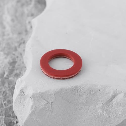 Briny River 30 Stück Ölablassdichtungen für Unteres Getriebegehäuse 13 X 8 X 2 Mm 90430-08020 90430-08003 Kompatibel mit AMAHA 6 15 18 30 40 60 Rot