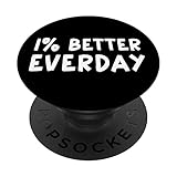 Photo Gallery 1% percent better everyday motivation quote cita popsockets popgrip intercambiabile Photo Gallery 1% percent better everyday motivation quote cita popsockets popgrip intercambiabile