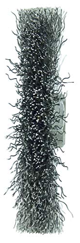 Image of Weiler 13081 4 inch Narrow Face Crimped Wire Wheel, .014 inch Steel Fill, 5 /8 inch-11 Unc Nut, Made in the USA
