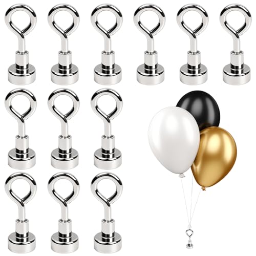 12 Poids Magnétiques pour Ballons, Poids Réutilisables pour Ballons à Hélium, Décoration de...