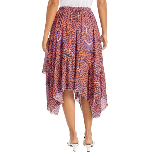 Masseys Handkerchief Hem Skirt for Women, Flowy with Elasticized Waistband3