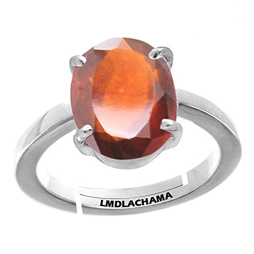 Bague réglable en pierres précieuses hessonite, le bijou brun idéal pour vos soirées