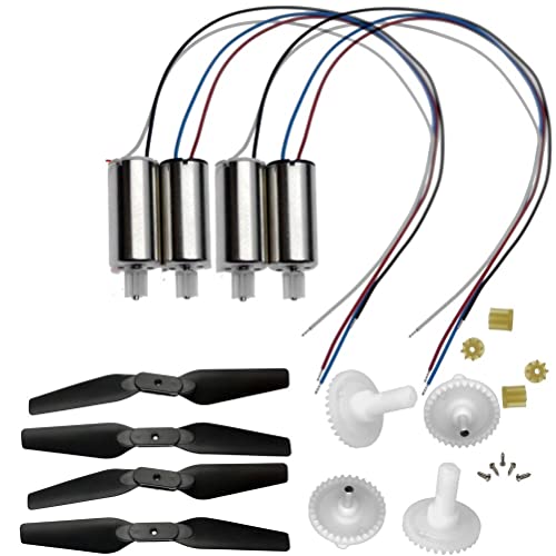 互換性のあるE88ドローンアクセサリーフォールドE525 LS-E525 RC Quadcopter Motors Propellers GearsなどのE88 Proの互換性のある交換部品(MOTOR 8MM8T BKPP)