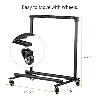 SHUIYUE Support Multi-Guitares Amovible Multi-Supports Portables Support Universel avec 5 roulettes et Rembourrage en… - Les Beatles, Paul McCartney, John Lennon, RIngo Starr, George Harrison SHUIYUE Support Multi-Guitares Amovible Multi-Supports Portables Support Universel avec 5 roulettes et Rembourrage en… – Image 3