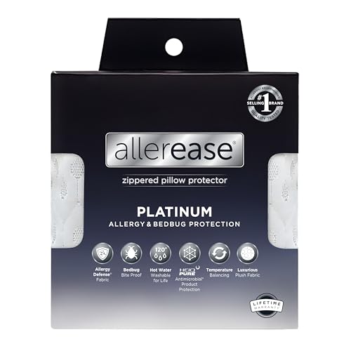 AllerEase Platinum Allergy Defense Particles Proof Temperatur Balancing Luxurious Plush Fabric...