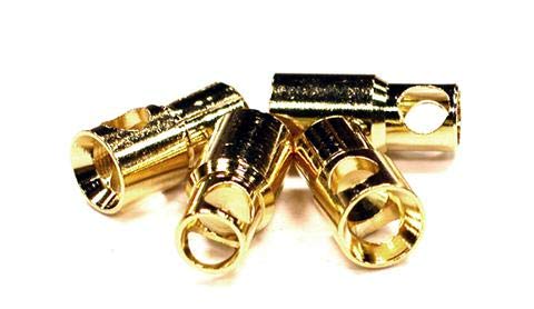 Integy RC 6mm Gold Bullet Banana Connector Power Plug Set (4) for RC