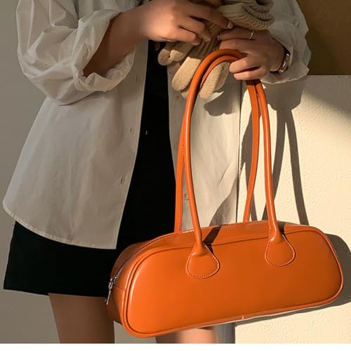 Minimalist Solid Color Bag,Unique Single Shoulder & Hand Carry, Trendy Small Square PU Armpit Purse for Women4