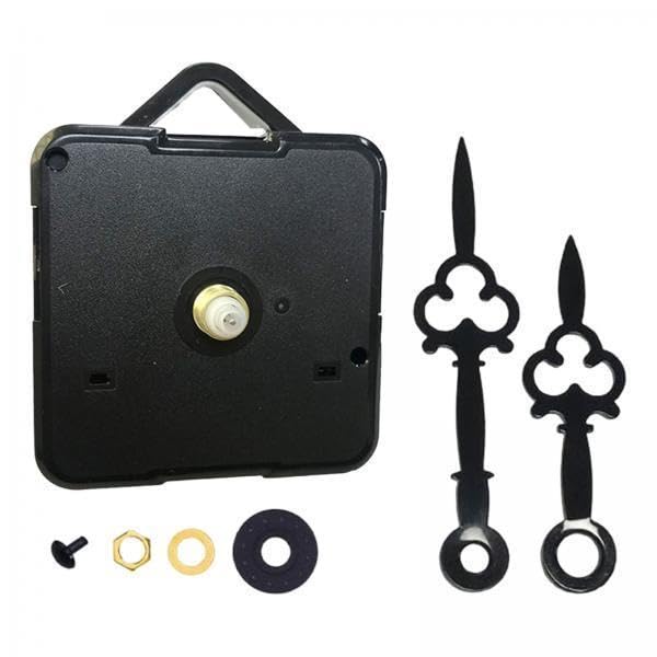 MYADDICTION 5xWall Clock Movement Mechanism Battery Operated Silent Sweep Repair Parts Black with 2 Pointer-image-33