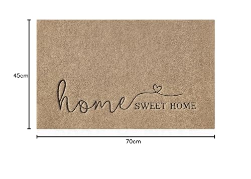 Lzuso Home Love Outdoor Door Mat Front Door Indoor Non-slip Doormat Durable Easy to Clean Floor Mat for Outside Entry,Yard,Garage,High Traffic Areas Hello 18"X28" - Image 3