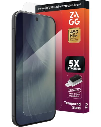 Image of ZAGG Glass Elite Google Pixel 11 / Pixel 11 Pro Screen Protector | 5x Stronger Tempered Glass, ClearPrint Anti-Fingerprint, 30% Recycled Glass, InvisibleShield, Easy PerfectFit Installation