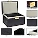 TICONN Faraday Box, Car Key Fob Protector, PU Leather Signal Blocker for Keyless Fob, RFID Signal Blocking Pouch Cage