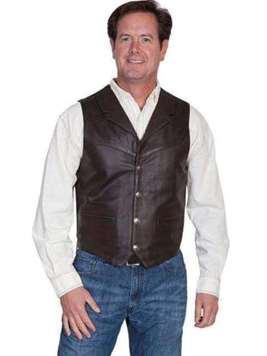 Scully mens Lambskin Lapel Vest