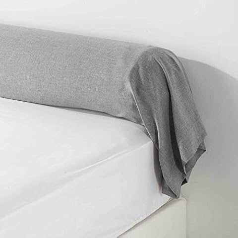 Douceur d'Intérieur Grey Bolster Pillowcase 85 x 185 cm Cover