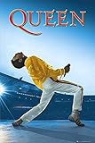 POSTER STOP ONLINE Queen - Music Poster (Freddie Mercury - Live at Wembley 1986) (Size 24' x 36')