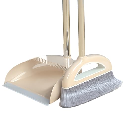 Espolvoreador y sartén - Escoba y recogedor Set con mango largo | Cocina Dustpan de la escoba para el hogar Hall Uso