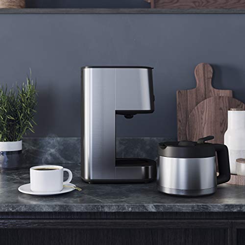 AEG CM4-1-6ST Kaffeemaschine / 1,25 l Thermokanne / 10 Tassen / Geschmack/Aroma wählbar / Anti-Tropf Ventil / entnehmbarer Filterkorb / Sicherheitsabschaltung / gebürstetes Edelstahl – Bild 5