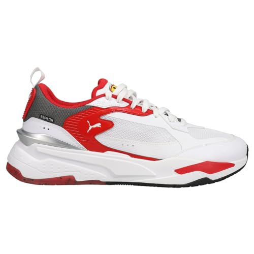 Puma Mens Ferrari RS-Fast White Motorsport Inspired Sneakers Shoes 10.5