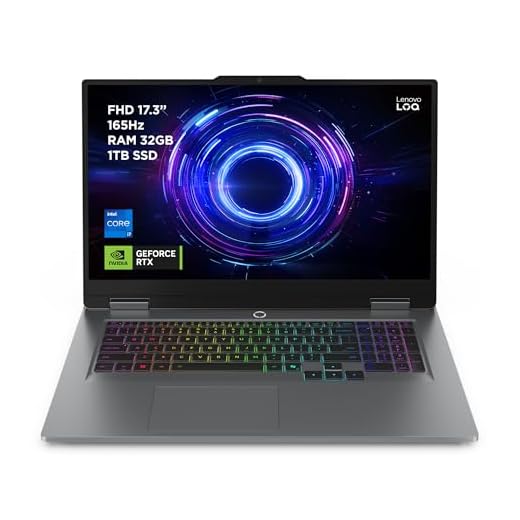 Lenovo LOQ Gaming Notebook 17.3" FHD (1920x1080) 165Hz, Intel Core i7-13700HX, RAM 16GB, 1TB SSD, NVIDIA GeForce RTX 5060 8GB GDDR7, Windows 11, Tastiera Retroilluminata - Luna Grey