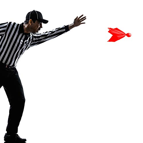 image for Gejoy 6 Pieces Football Penalty Flag Tossing Flags Sports Fan Set Pena