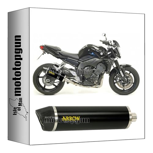 Pot Arrow aluminium noir FZ1 pour remplacer l'echappement origine