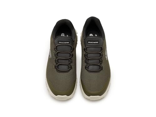 Skechers Men's Glide-Step Noltek Sneaker,Olive,12 by Skechers - Image 2