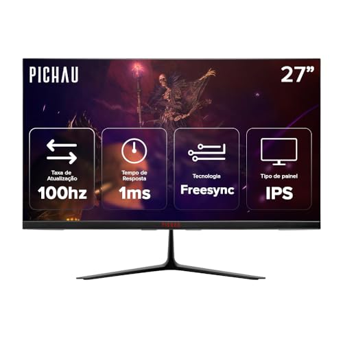 Monitor Gamer Pichau Athen V3 27 IPS FHD 1 ms 100 Hz – FreeSync HDMI VGA