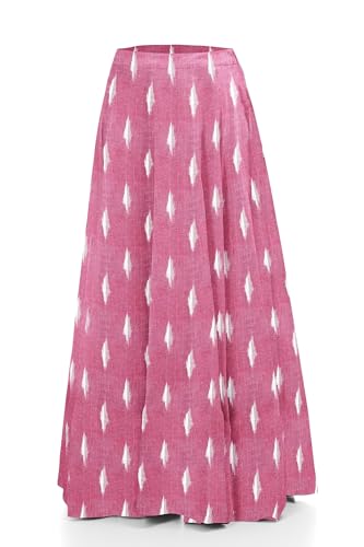 Image of Cotton Pochampally ikat unstitched blouse, Kurthi, long frock fabric material for women (1 meter, 2 meters & 3 meters)