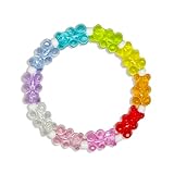LaYuMo Colorful Gummy Bear Elastic Bracelet β Fun, Stylish Jelly Bear Bead Bracelet, Trendy Gift for Friends, Family, and Party (multicolour)
