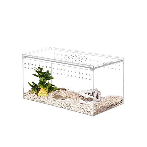 NANEEZOO Magnetic Acrylic Reptile Terrarium Enclosure, 8