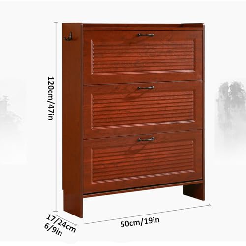 Organiseur d'entrée peu encombran en bois avec étagères modulables - 3