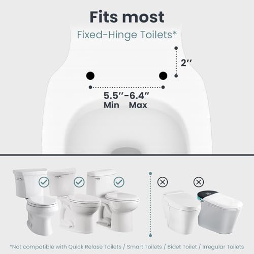 PELEGON Toilet Safety Rails (250lb) - Adjustable Toilet Safety Rails, Toilet Bar for Elderly Adults, Toilets Rails for Seniors, Toilet Seat with Handles for Elderly & Disabled Toilet Grab Bar - 1 Pack - Image 3