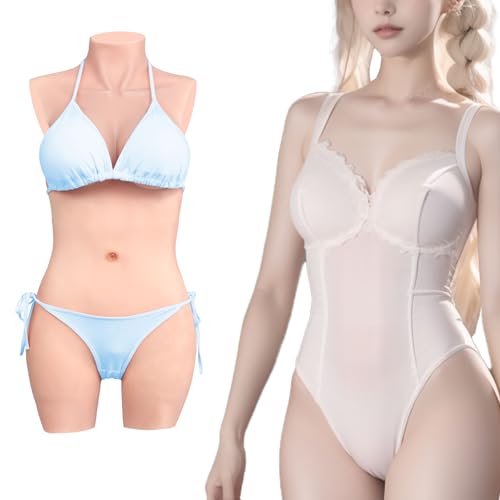 Minaky Faux Seins Silicone 3-Points Bodysuit Fournitures Mastectomie Silicone Prothèse Mammaire...
