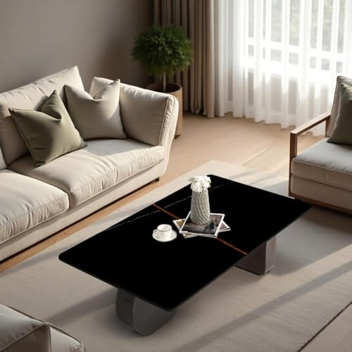 Image of Wakefit Typica Coffee Table I Marble Finish I Vitrified Tile Top I St. Laurent
