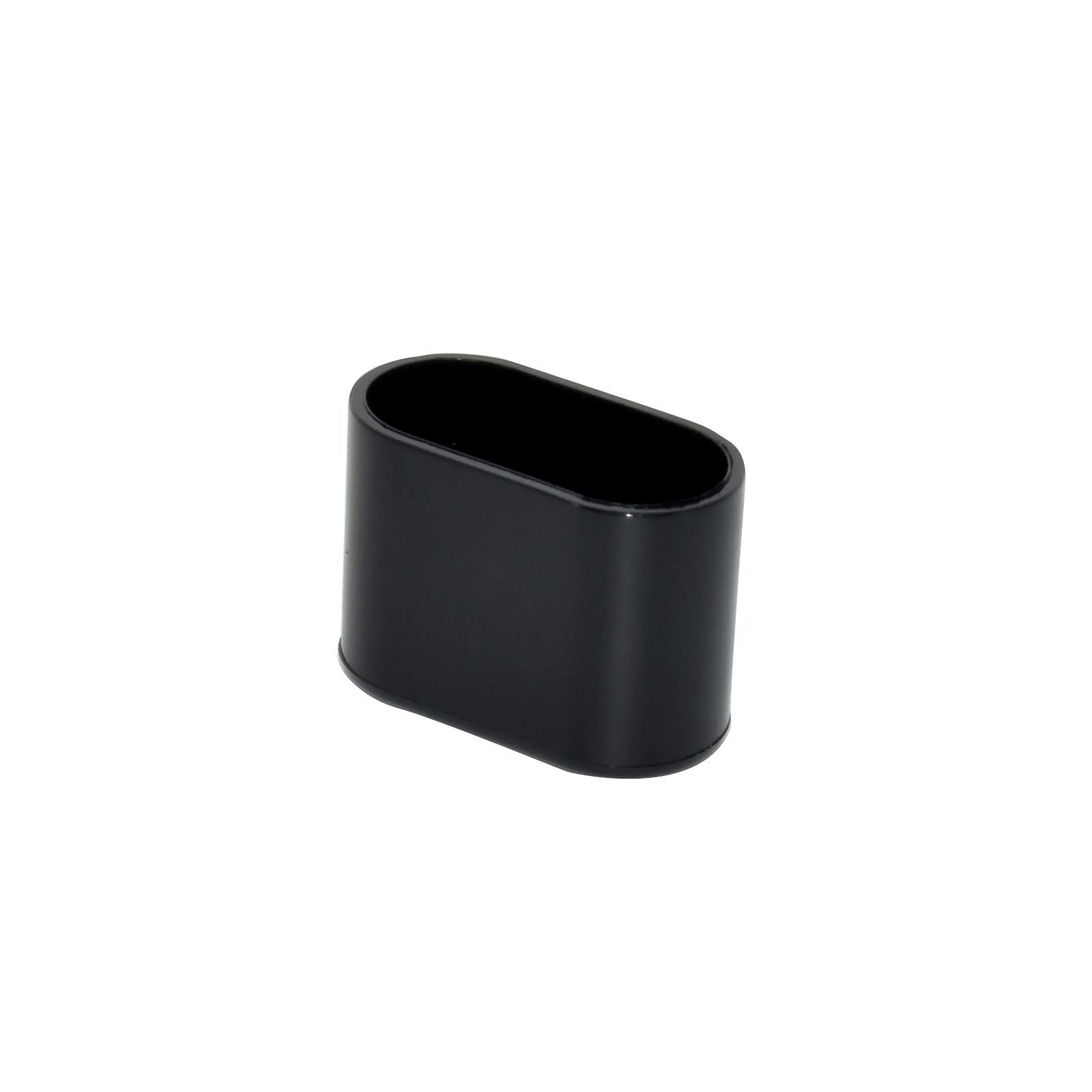 Flyshop Bright Black Anti-scratch PVC Chair Leg Caps Floor Protectors Furniture Oval Table Leg Covers, 16PCS, 16 x 34 mm - Image 3