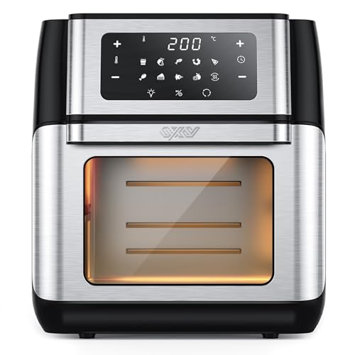 Innsky IS-AF002 (10 L, 1500 W, Mini Horno, freidora de Aire Caliente 10 en 1 con Pantalla LED...