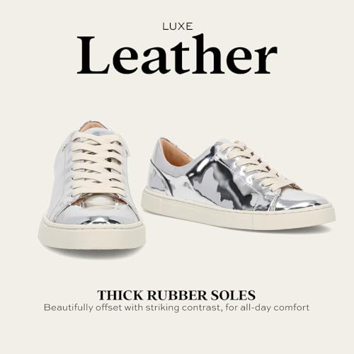 Image of Frye Ivy Low Lace Sneakers for Women - Removable Footbed Shoes - Leather Womens Casual Shoes - Crafted from Soft, Vintage Italian Leather with Removable Molded Footbed