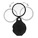 HESTYA 8 Pack 10X Mini Magnifying Glass Folding Pocket Magnifier Glass Loupe with Black Rotating Protective Holster for Reading Newspaper, Book, Magazine, Science, Hobby, Jewelry