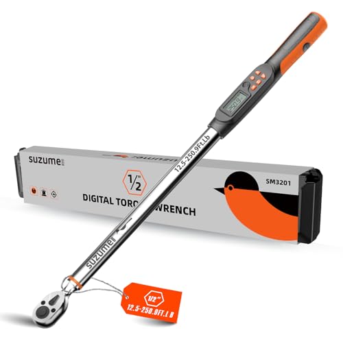 SUZUME Digital Torque Wrench (12.5-250.9 Ft. Lb/ 17-340.2 N.m) ±2% High...