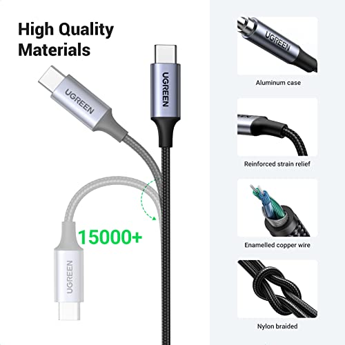 Ugreen Usb C To 3.5Mm Audio Adapter Hi-Fi Stereo Type C To Aux Headphone Male Cord Car Auxiliary Braided Cable Compatible With Samsung Galaxy S23 Ultra S22 S21 S20 Note20 Ipad Pro Air Pixel 7, 3.3Ft #TOP5